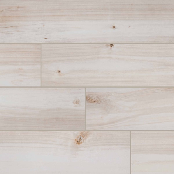 Havenwood Dove 8 In. X 36 In. Glazed Porcelain Floor And Wall Tile, 7PK